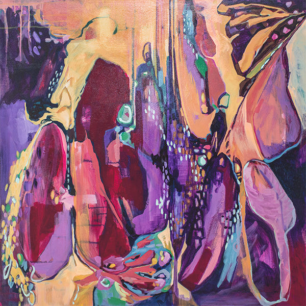 Chrysalis Law of Acceptance vivid abstract painting