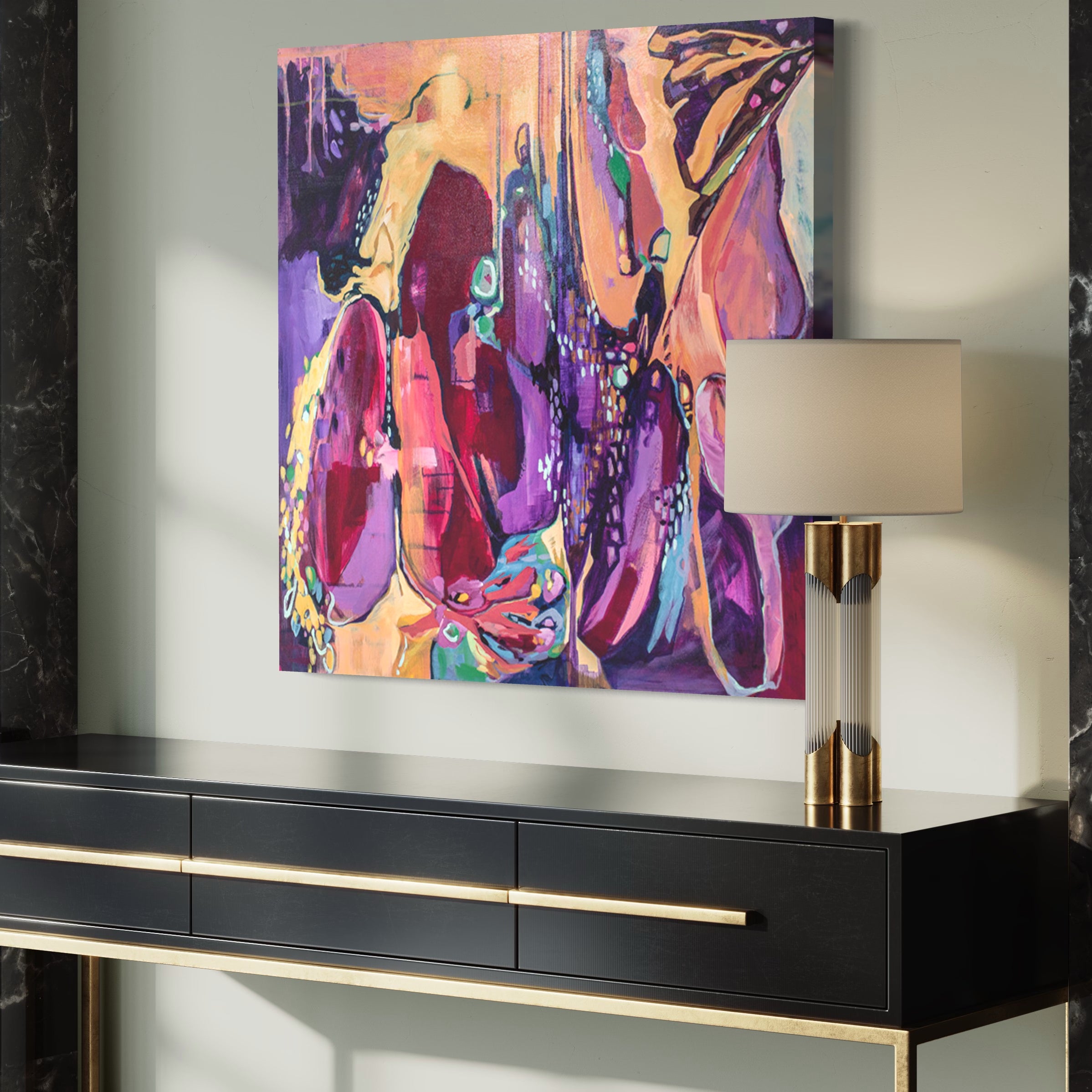 Chrysalis Law of Acceptance canvas print side view