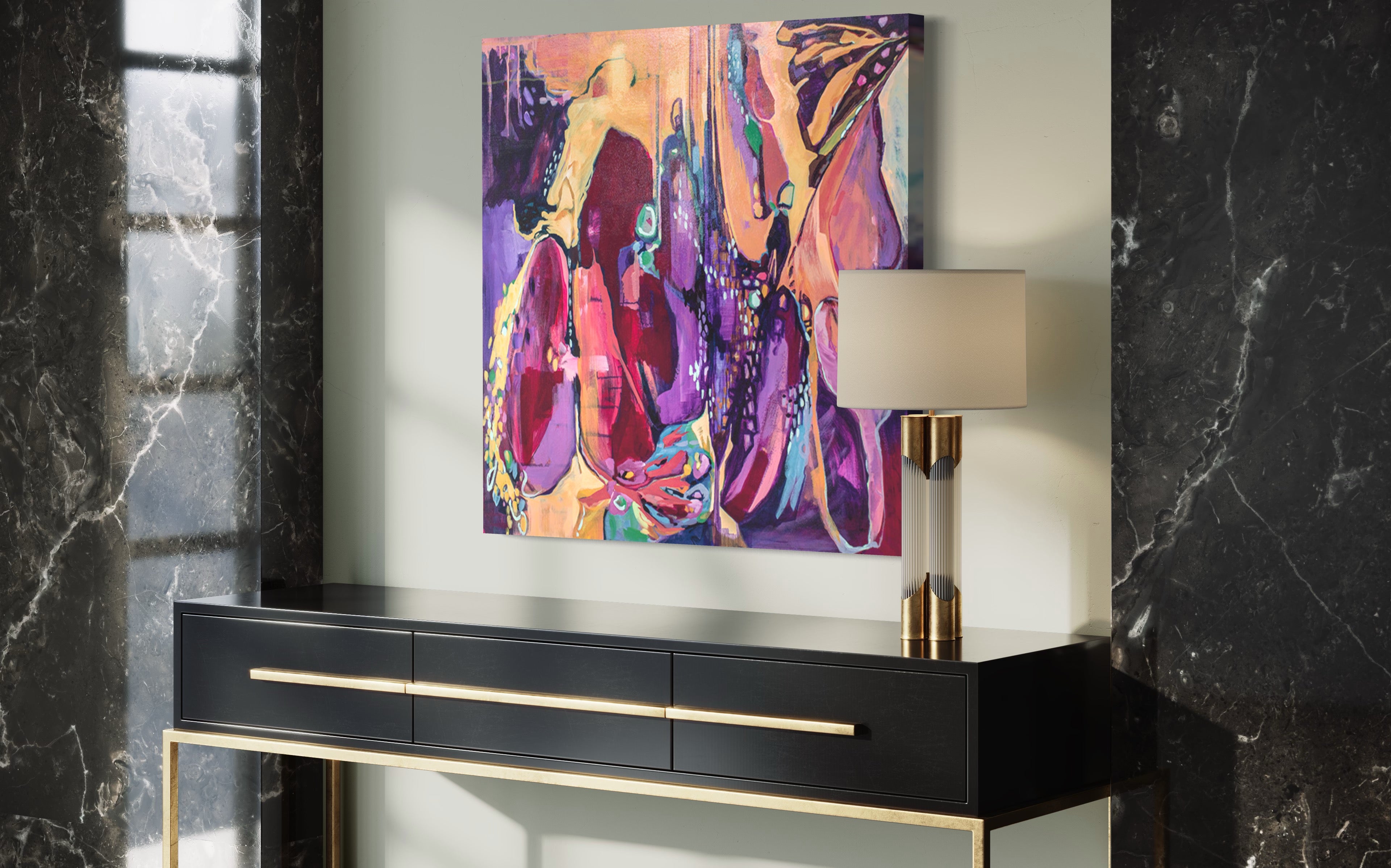 Chrysalis Law of Acceptance canvas print side view