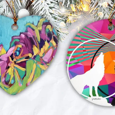 Julie Davis Fine Art Holiday Ornament Collection