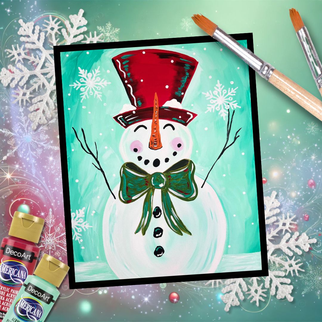 Holiday Snowman – DIY Paint Party Art Kit