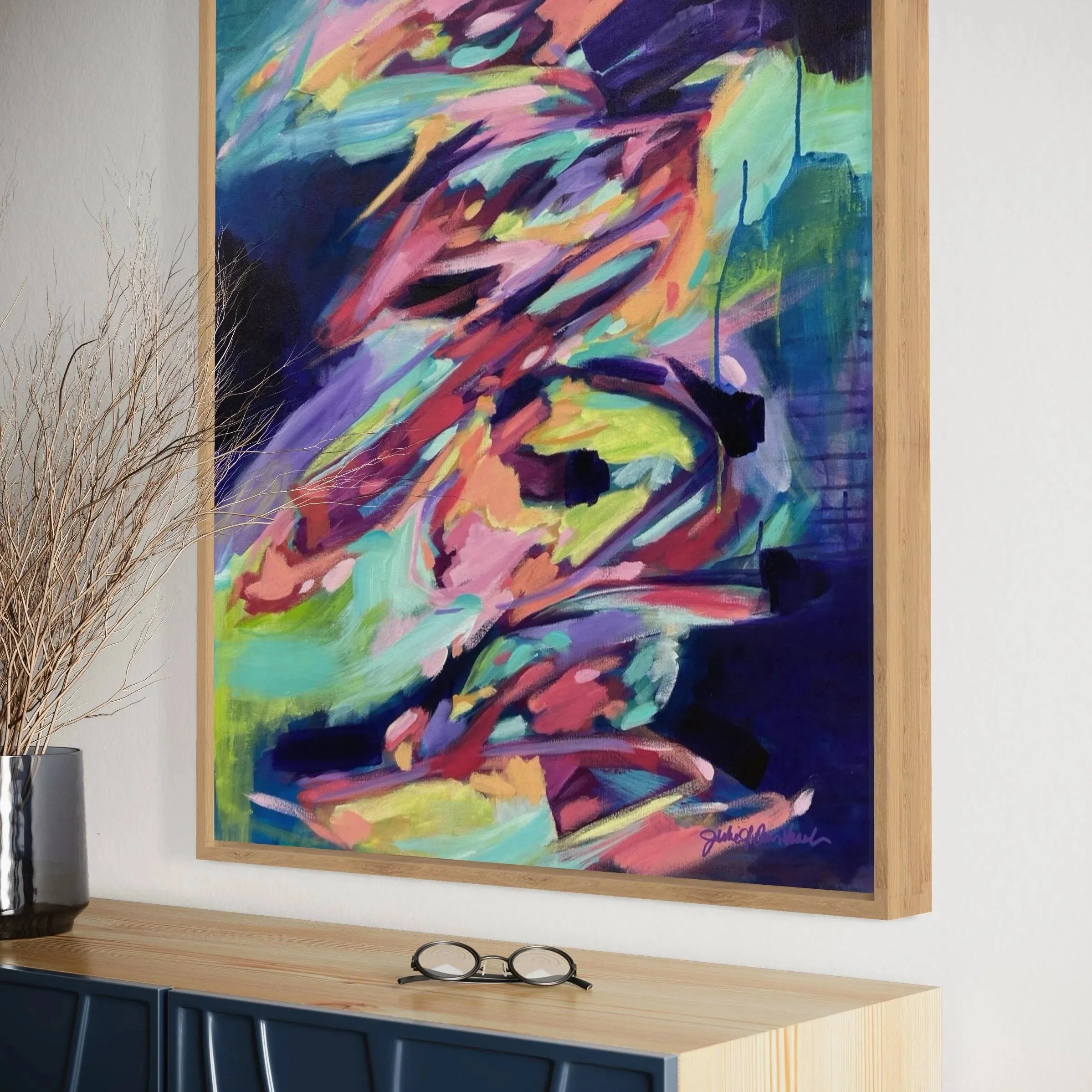 "Resonance Rising" original painting on canvas by Julie Davis