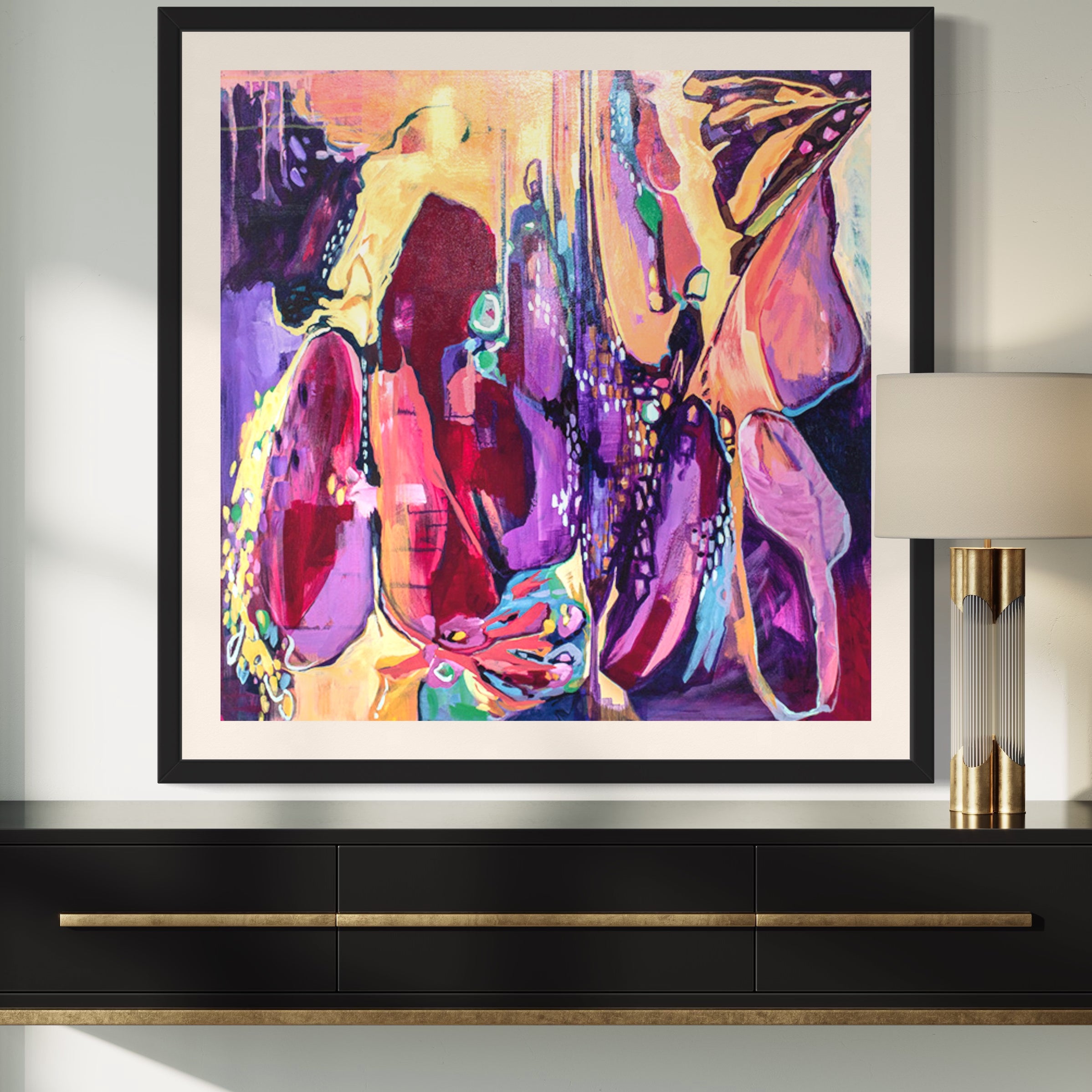Chrysalis Law of Acceptance fine art print by Julie Davis - front view close up