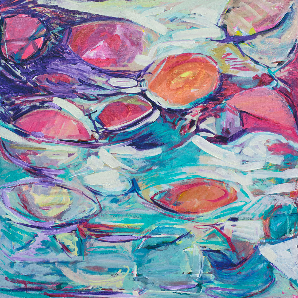 Reflecting Light original painting on canvas by Julie Davis