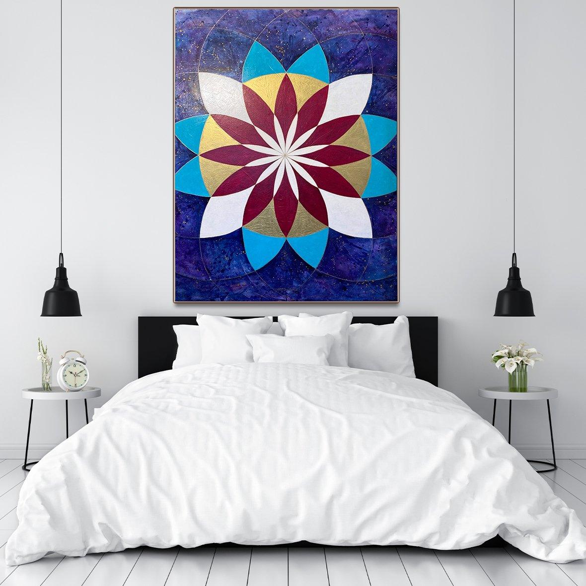 "Eternal Blessing" original painting on extra large canvas by Julie Davis.