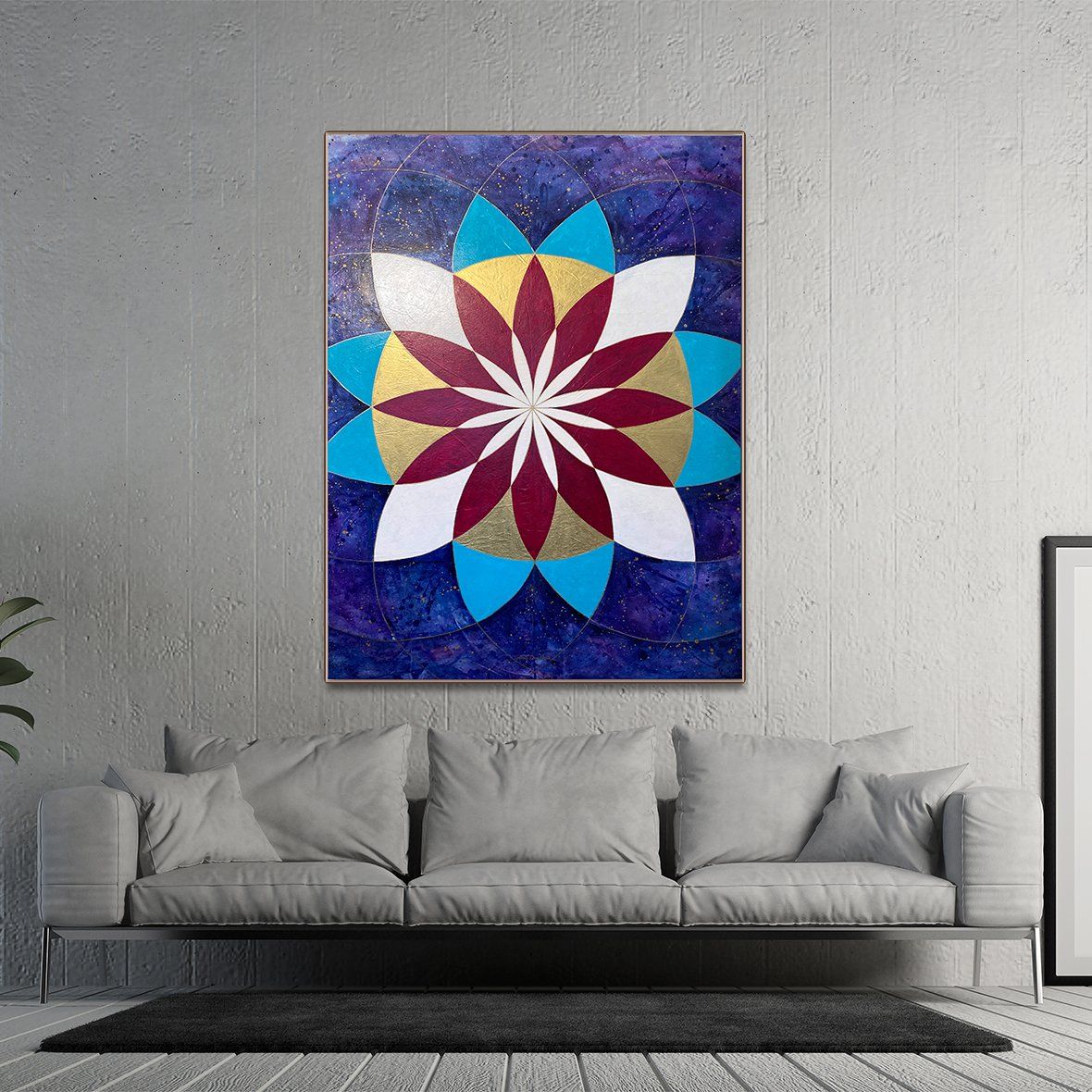 "Eternal Blessing" original painting on extra large canvas by Julie Davis.
