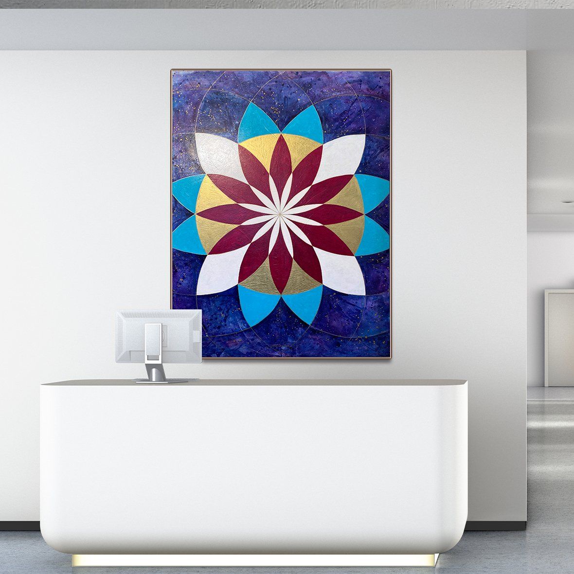 "Eternal Blessing" original painting on extra large canvas by Julie Davis.