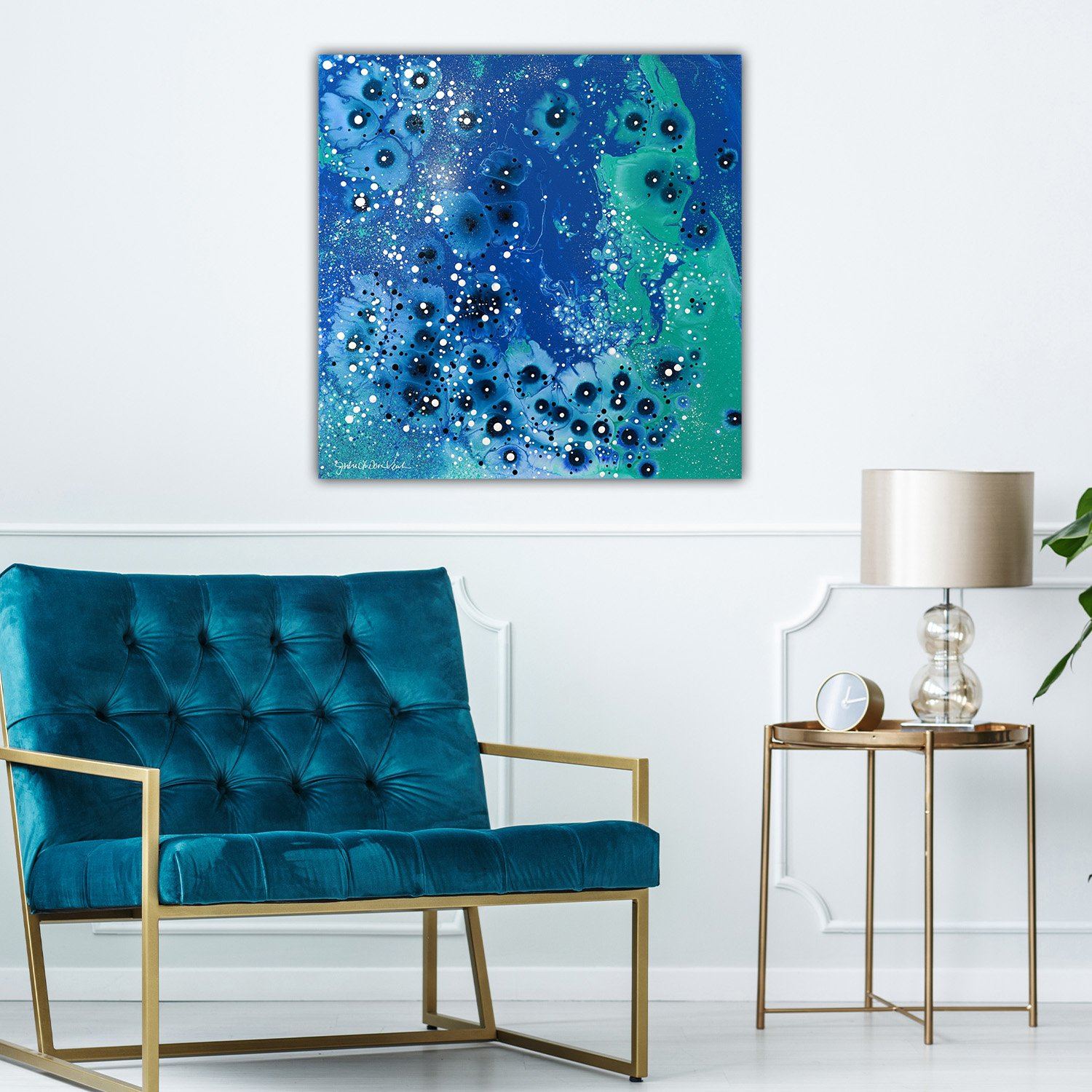 "Coastal Caribbean No.3" 20x20" Original on Canvas