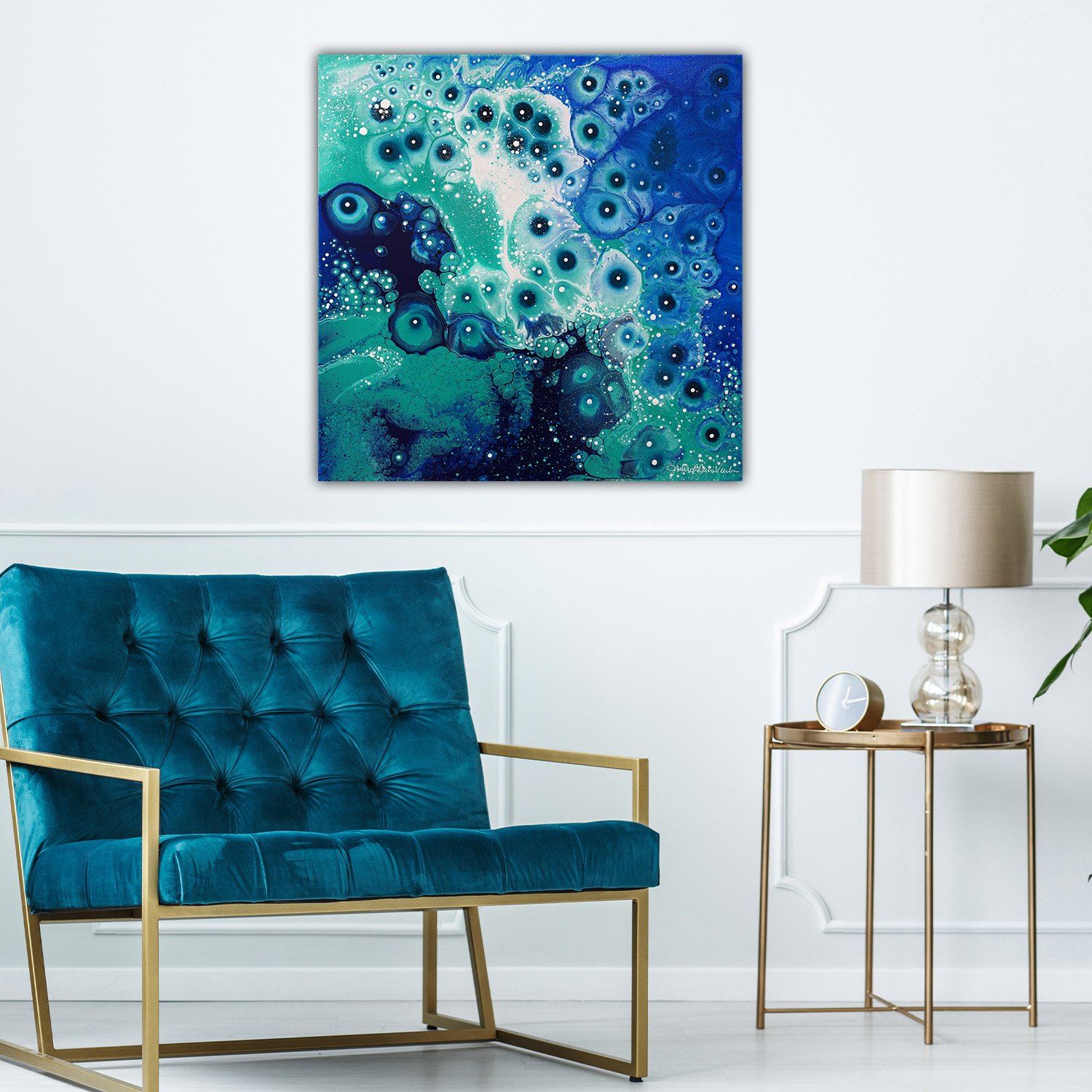 "Coastal Caribbean No.4" 20x20" Original on Canvas
