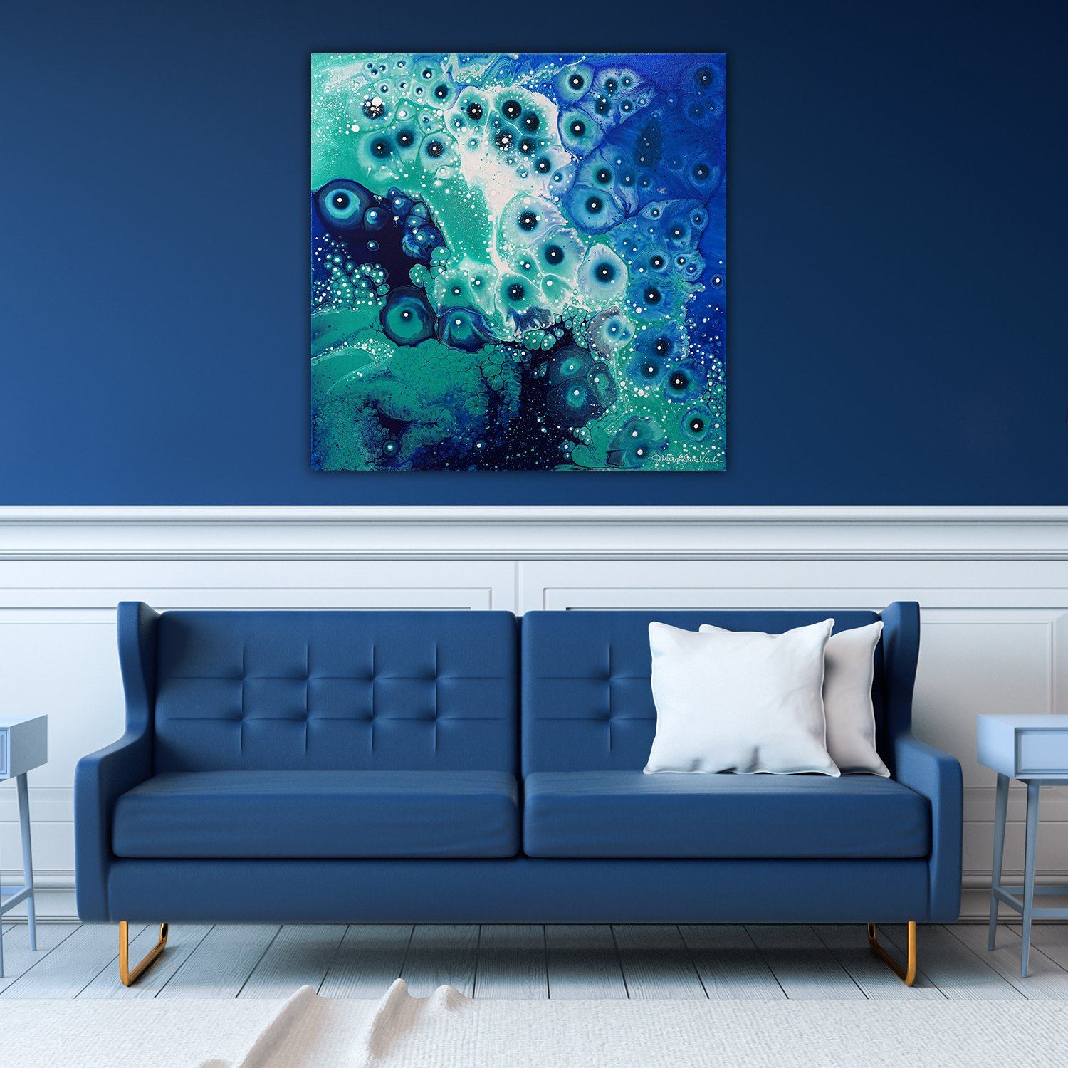 "Coastal Caribbean No.4" 20x20" Original on Canvas