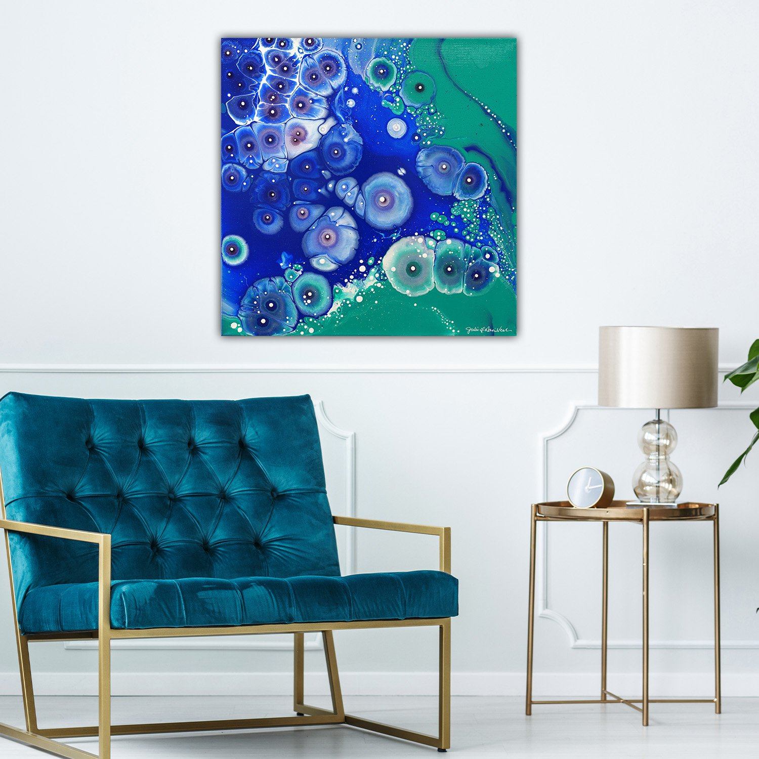 "Coastal Caribbean No.5" 20x20" Original on Canvas
