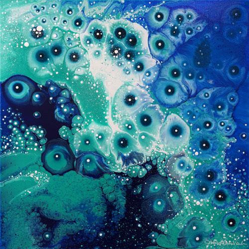 Julie Davis Coastal Caribbean 4 20x20 Acrylic on Canvas