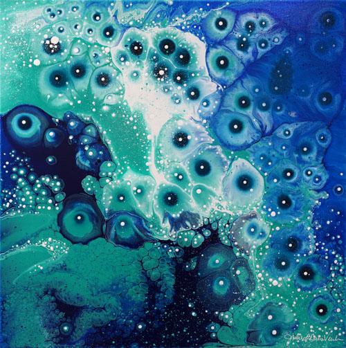 Julie Davis Coastal Caribbean 4 20x20 Acrylic on Canvas