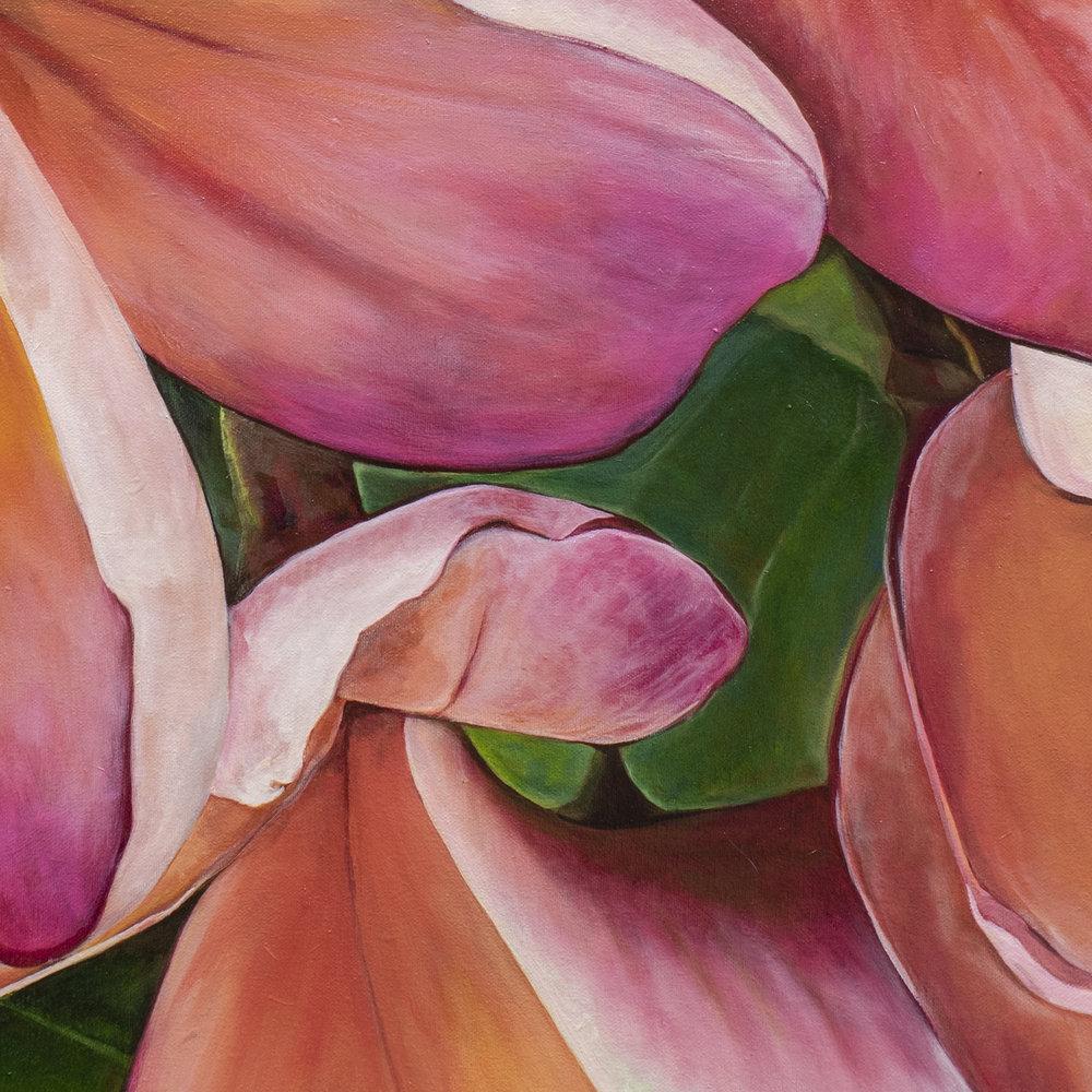 "Plumeria Love" original painting on canvas by Julie Davis