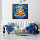 Front View of "Collective Consciousness" original painting by Julie Davis