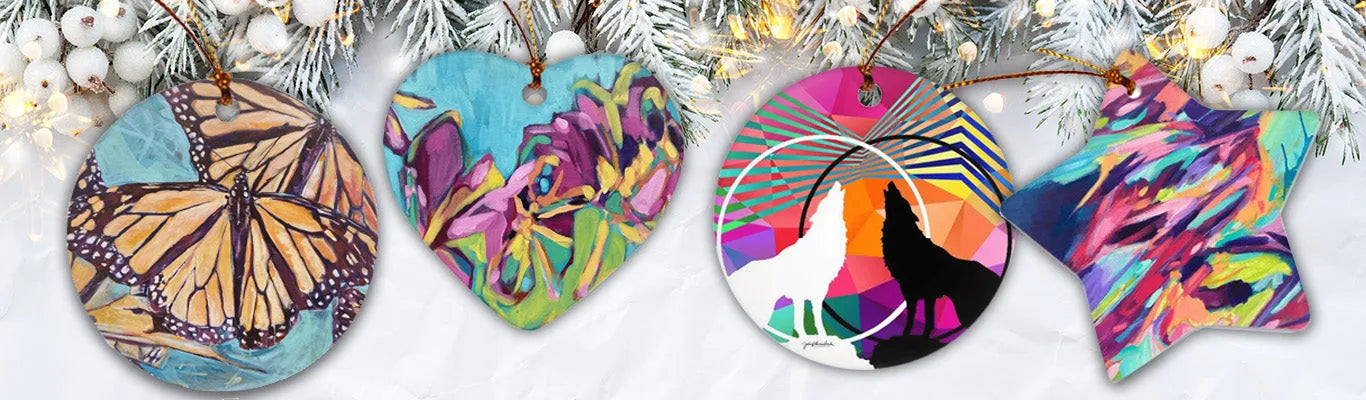 Julie Davis Fine Art Holiday Ornament Collection