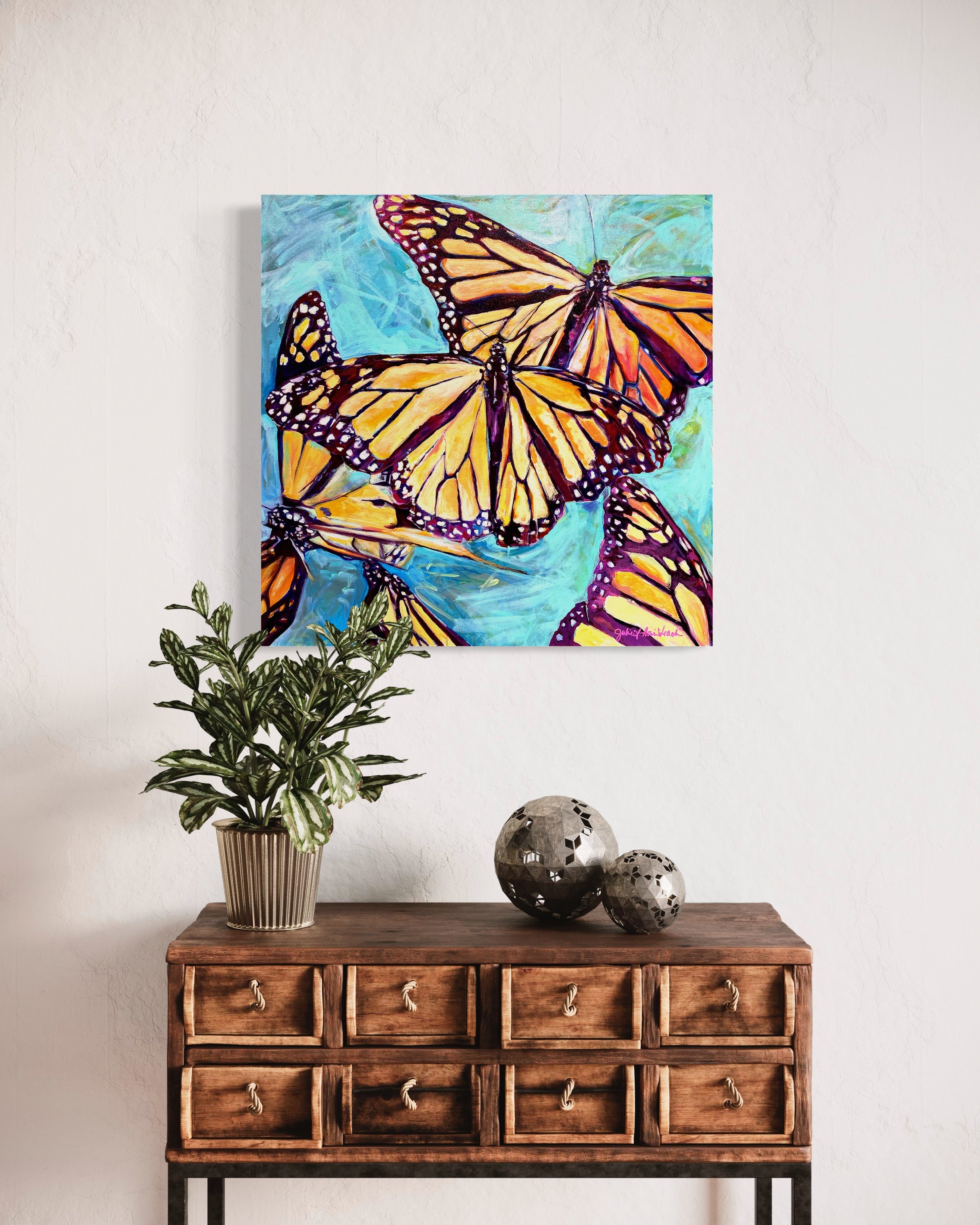 “Transformation Taking Flight” canvas print by Julie Davis