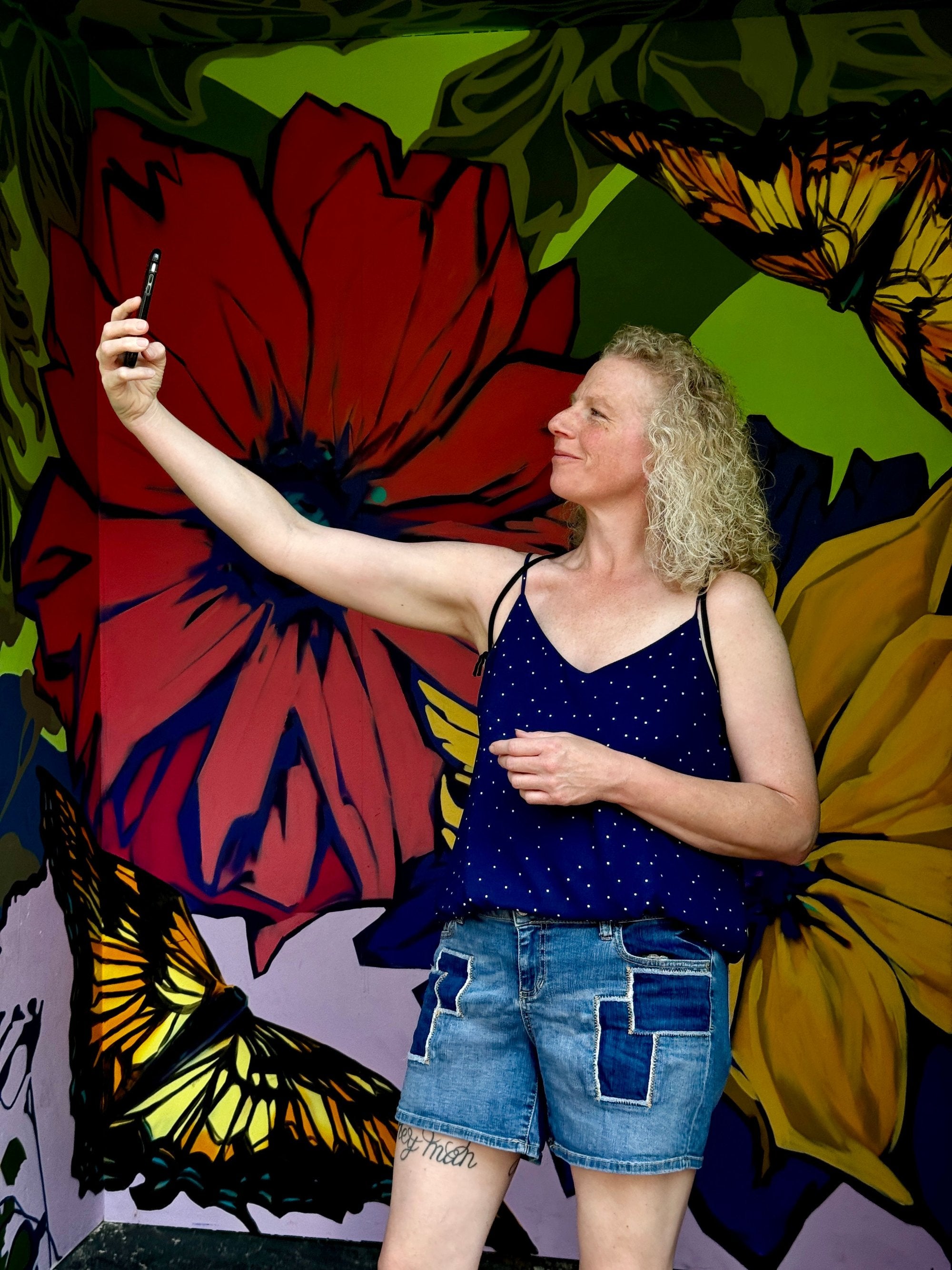 2023 Indiana State Fair Selfie Station Murals Art Activation - The Art in Nature Selfie Station by Artist Julie Davis