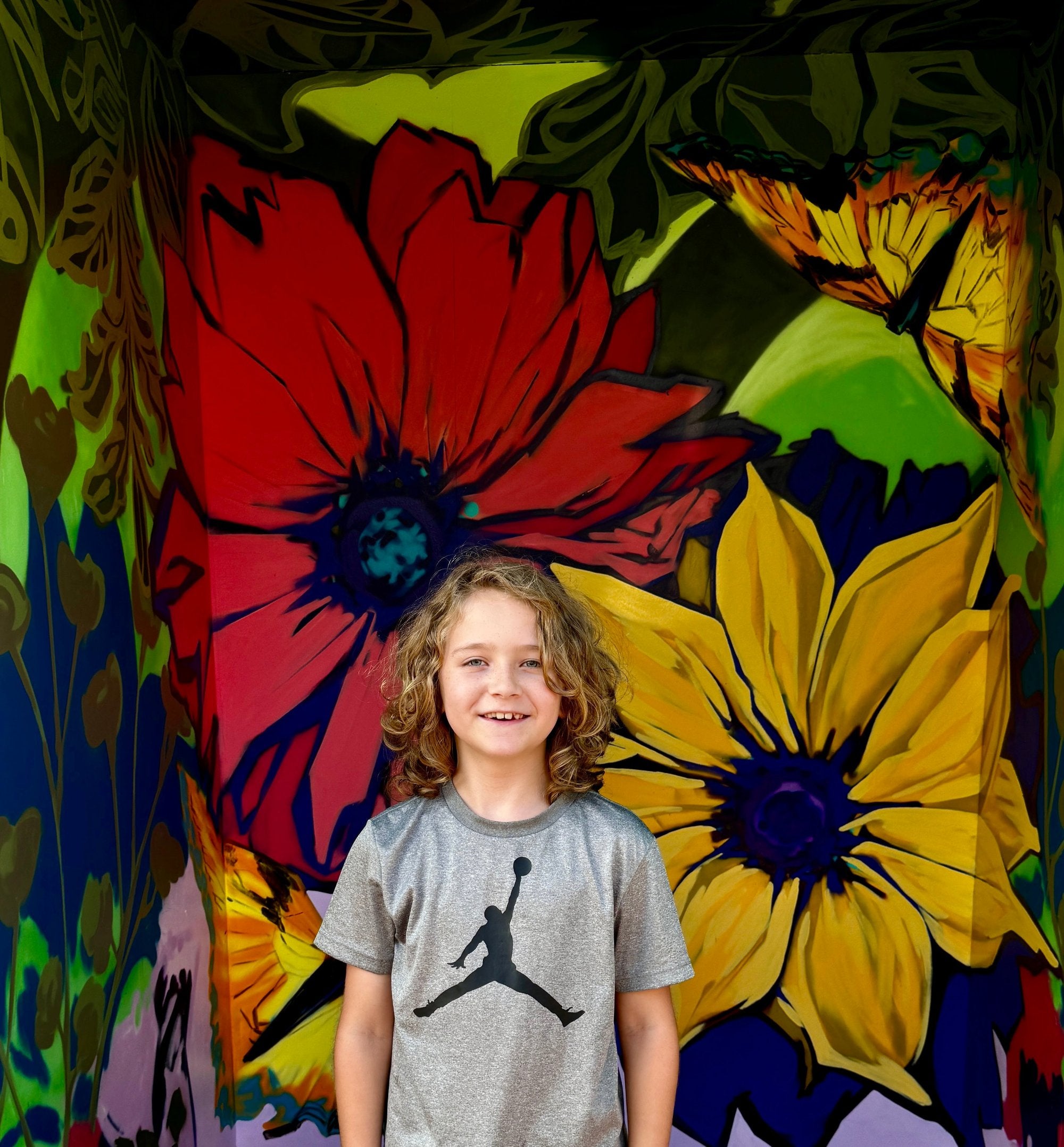 2023 Indiana State Fair Selfie Station Murals Art Activation - The Art in Nature Selfie Station by Artist Julie Davis