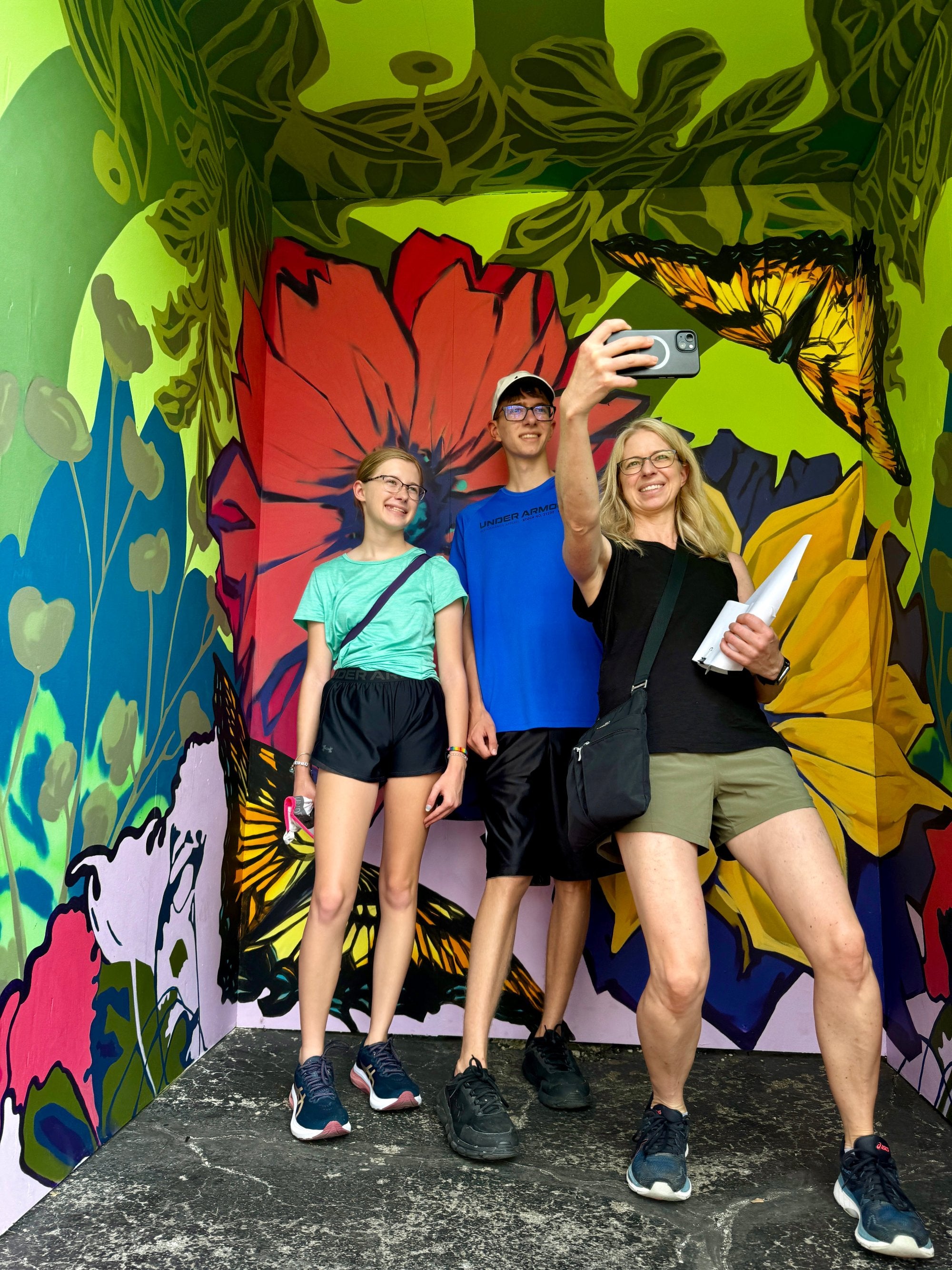 2023 Indiana State Fair Selfie Station Murals Art Activation - The Art in Nature Selfie Station by Artist Julie Davis