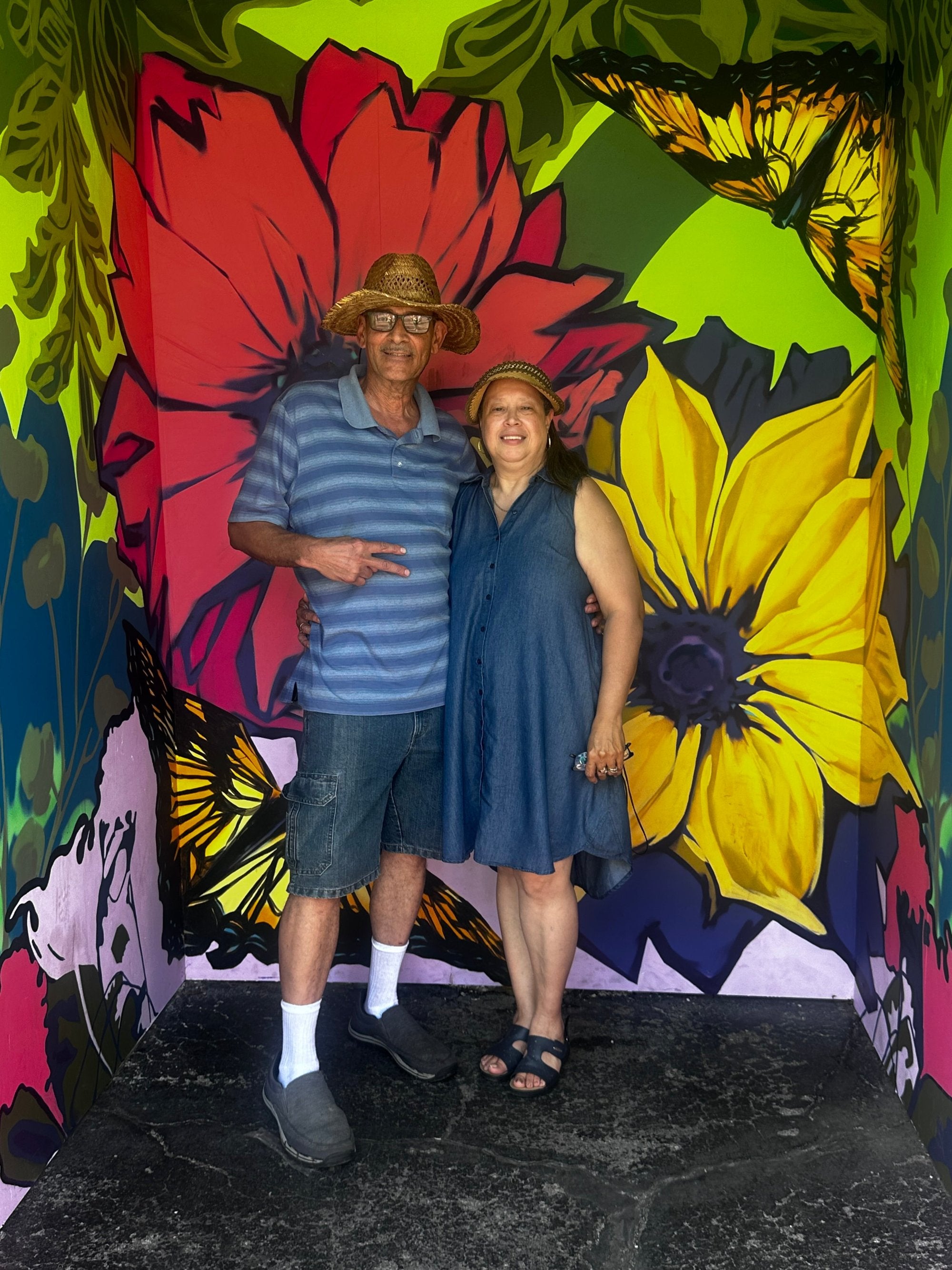 2023 Indiana State Fair Selfie Station Murals Art Activation - The Art in Nature Selfie Station by Artist Julie Davis