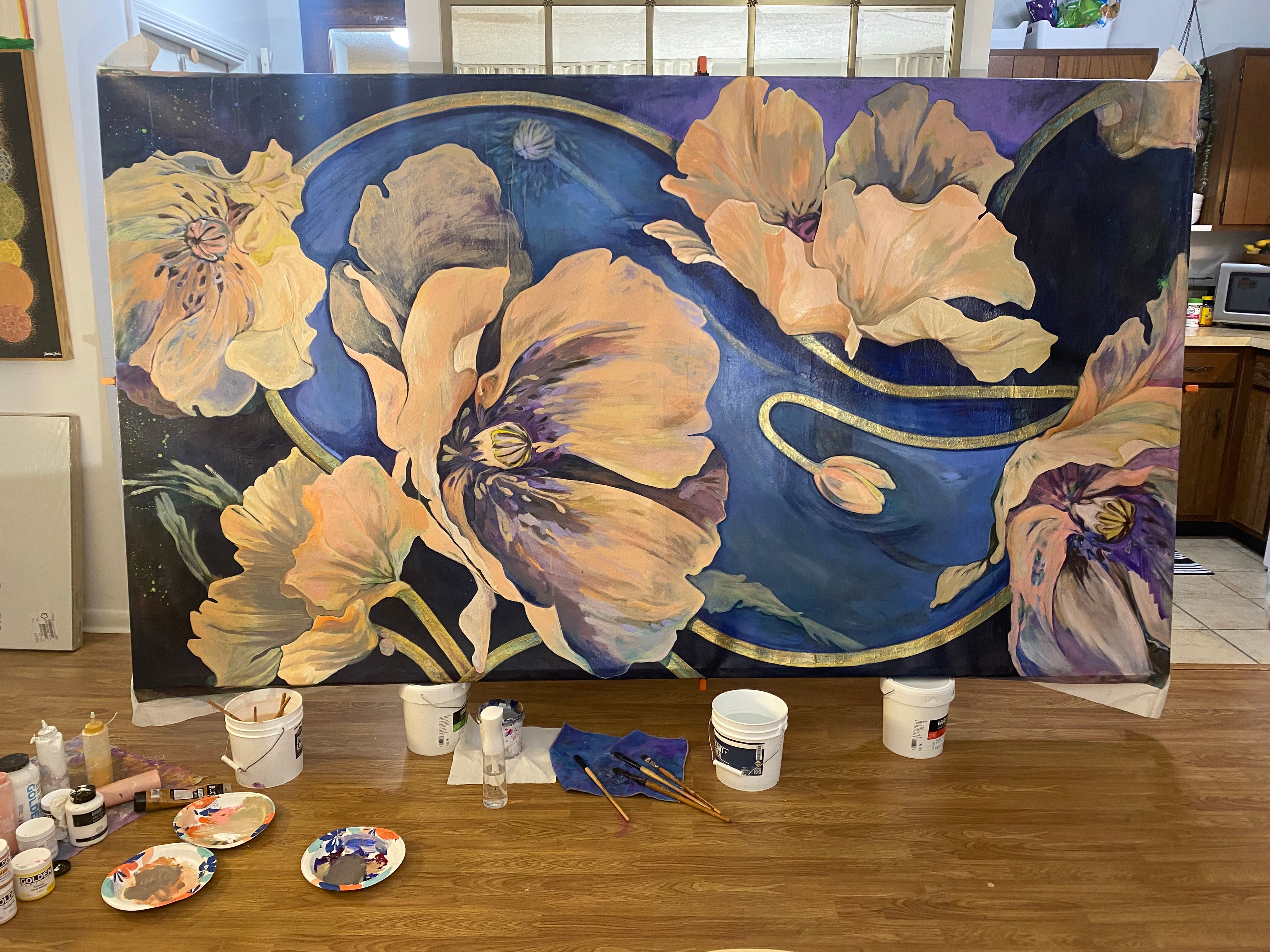 Work in progress: The Painting of A Thousand Paintings commissioned artwork by Julie Davis