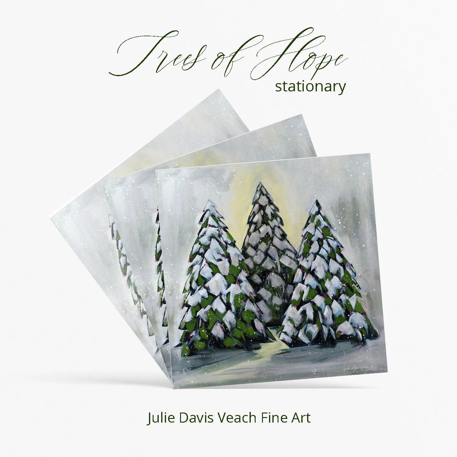 "Trees of Hope" stationary cards by Julie Davis