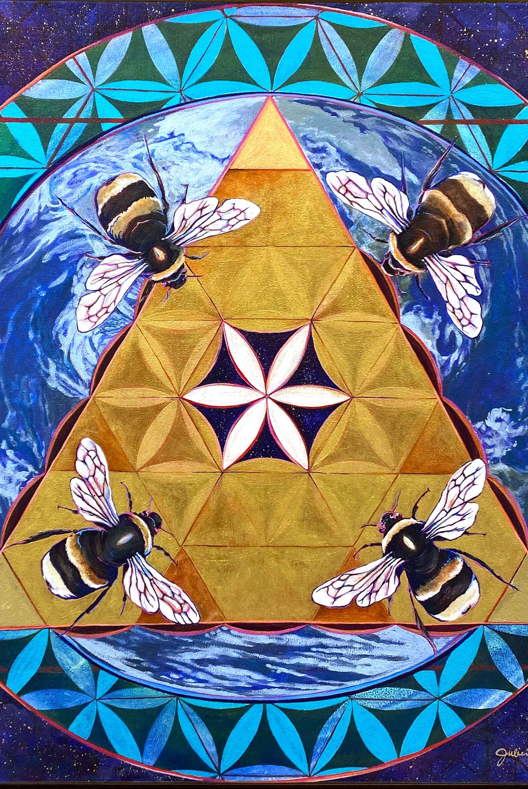 "Collective Consciousness" 30x30" Original on Canvas
