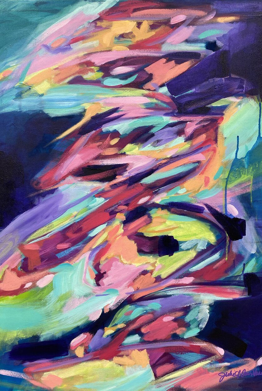 "Resonance Rising" 24x30" Original on Canvas