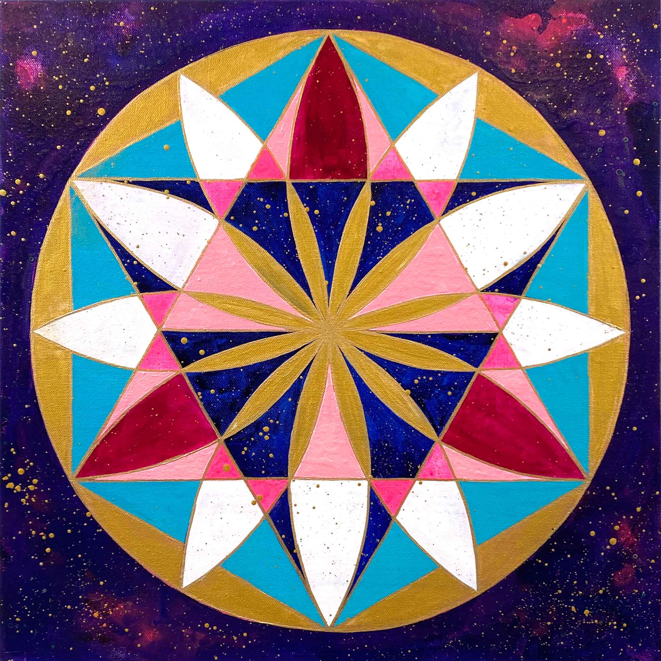 Celestial Vitality - Original painting on canvas by Julie Davis