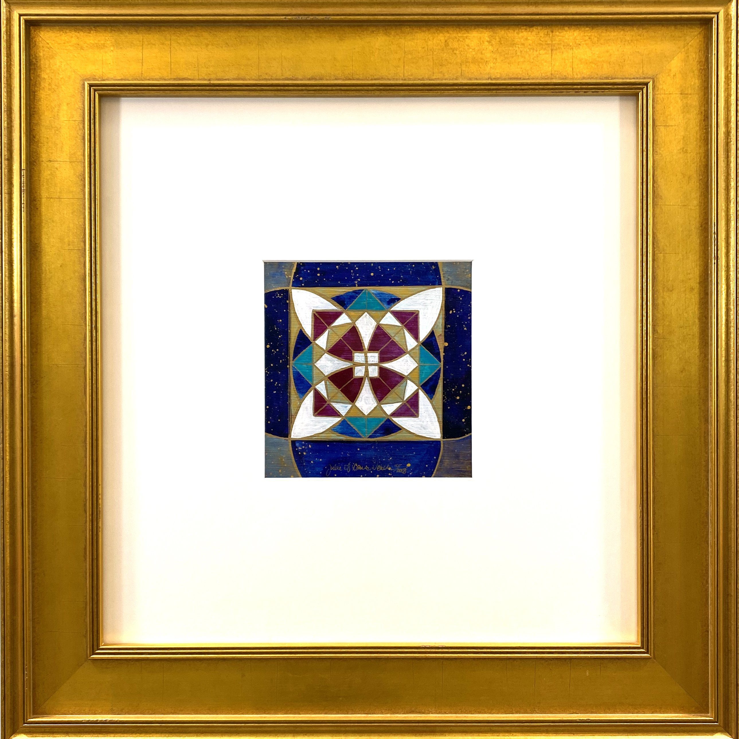Direction original sacred geometry painting by Julie Davis