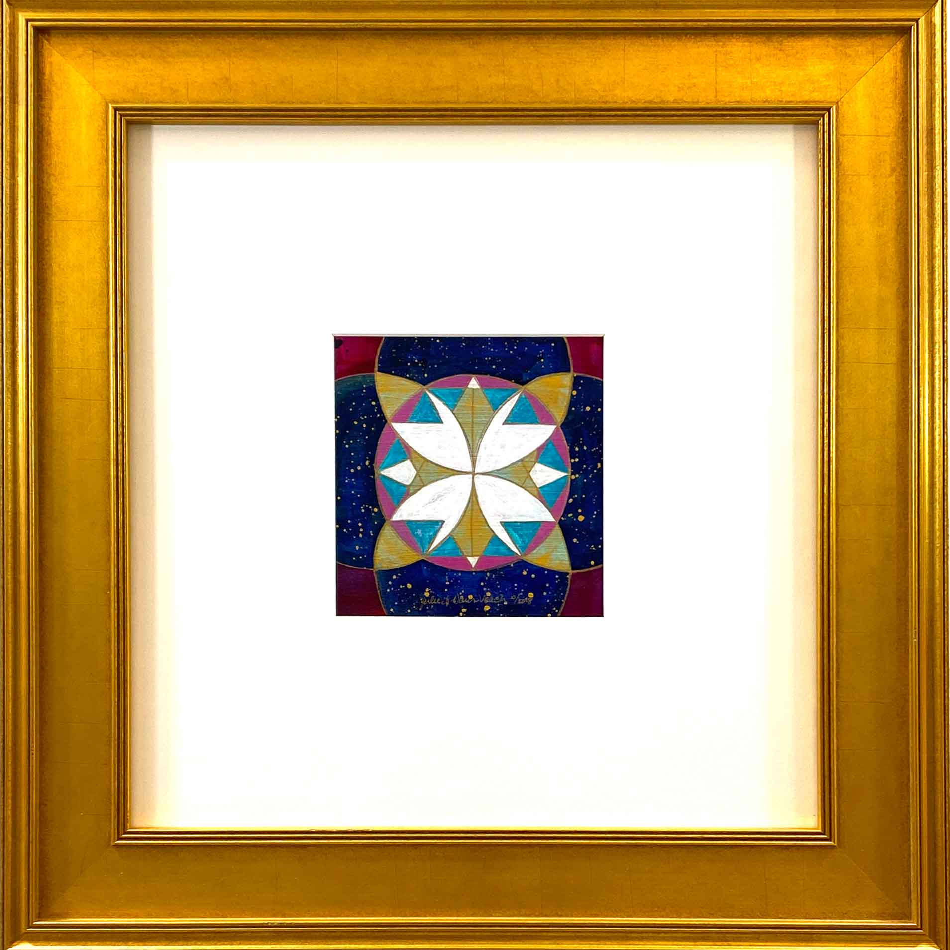 Possibility - original sacred geometry  painting by Julie Davis