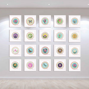 The Little Blessings Project displayed in a contemporary gallery space