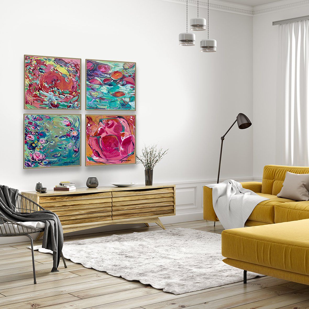 "Reflecting Light" original painting on canvas by Julie Davis